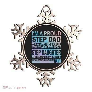 Proud Step Dad Father Day Gift For Stepdad From Stepdaughter Gift Ornament