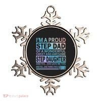 Proud Step Dad Father Day Gift For Stepdad From Stepdaughter Gift Ornament thumb 0