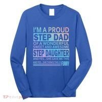 Proud Step Dad Father Day Gift For Stepdad From Stepdaughter Gift Long Sleeve Shirt thumb 0