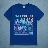 Proud Step Dad Father Day Gift For Stepdad From Stepdaughter Gift T-Shirt thumb 5