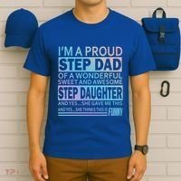 Proud Step Dad Father Day Gift For Stepdad From Stepdaughter Gift T-Shirt thumb 6