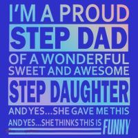 Proud Step Dad Father Day Gift For Stepdad From Stepdaughter Gift Button thumb 1