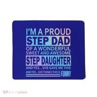 Proud Step Dad Father Day Gift For Stepdad From Stepdaughter Gift Mousepad thumb 0