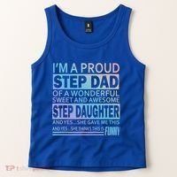 Proud Step Dad Father Day Gift For Stepdad From Stepdaughter Gift Tank Top thumb 2