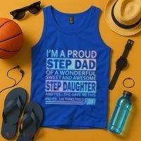 Proud Step Dad Father Day Gift For Stepdad From Stepdaughter Gift Tank Top thumb 4