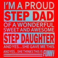 Proud Step Dad Father Day Gift For Stepdad From Stepdaughter Gift Santa Hat thumb 1
