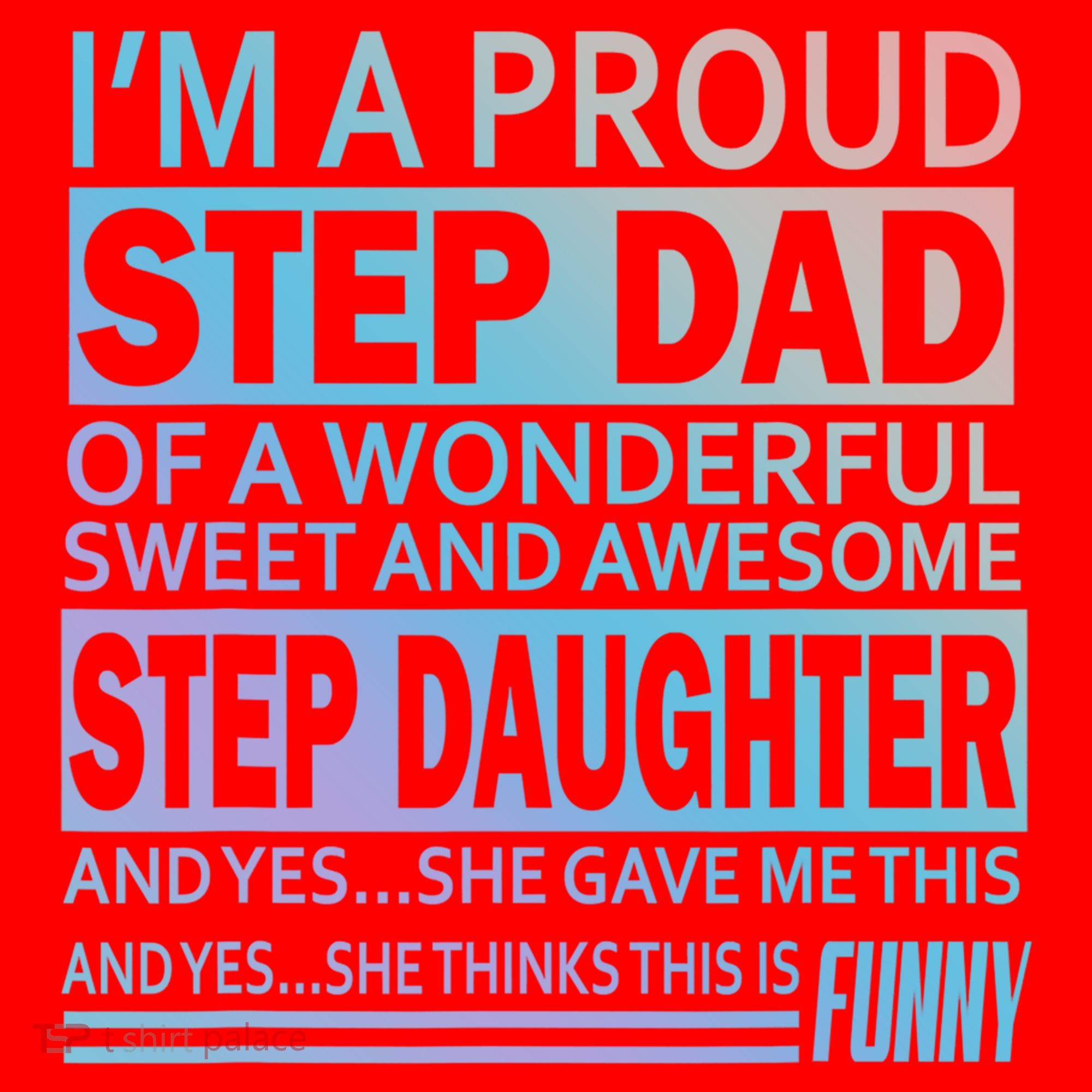 Proud Step Dad Father Day Gift For Stepdad From Stepdaughter Gift Santa Hat