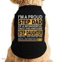 Proud Step Dad Father Day Gift For Stepdad From Stepdaughter Doggie Tank thumb 0