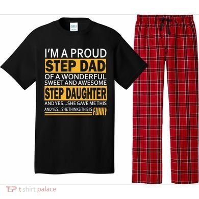 Proud Step Dad Father Day Gift For Stepdad From Stepdaughter Pajama Set
