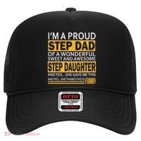 Proud Step Dad Father Day Gift For Stepdad From Stepdaughter Hat thumb 0