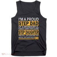 Proud Step Dad Father Day Gift For Stepdad From Stepdaughter Tank Top thumb 0