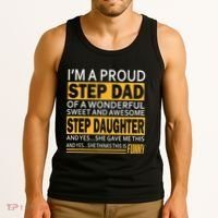 Proud Step Dad Father Day Gift For Stepdad From Stepdaughter Tank Top thumb 3