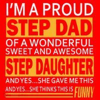 Proud Step Dad Father Day Gift For Stepdad From Stepdaughter Santa Hat thumb 1