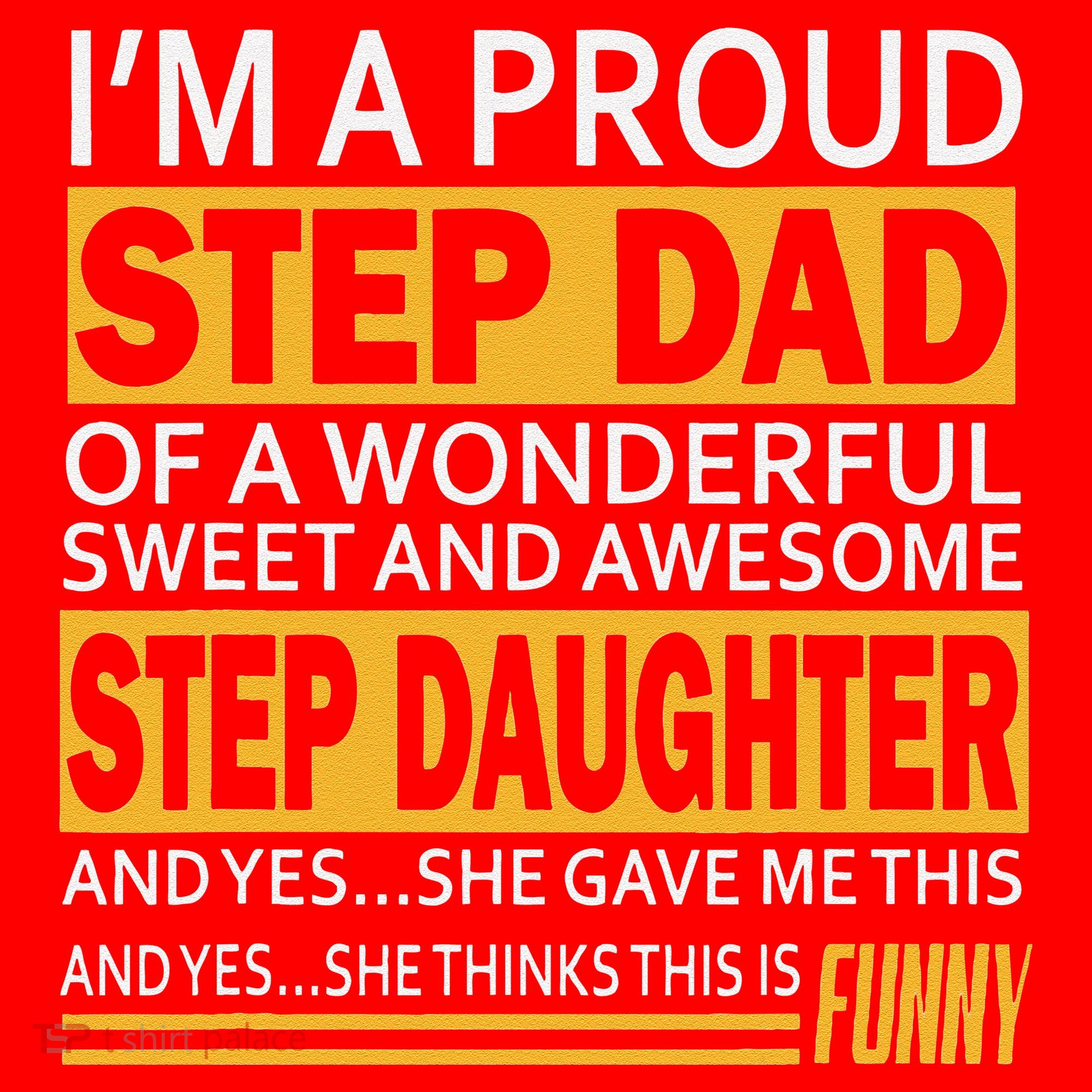 Proud Step Dad Father Day Gift For Stepdad From Stepdaughter Santa Hat