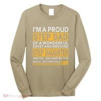 Proud Step Dad Father Day Gift For Stepdad From Stepdaughter Long Sleeve Shirt thumb 0