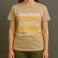 Proud Step Dad Father Day Gift For Stepdad From Stepdaughter T-Shirt thumb 4