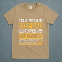 Proud Step Dad Father Day Gift For Stepdad From Stepdaughter T-Shirt thumb 5