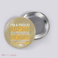 Proud Step Dad Father Day Gift For Stepdad From Stepdaughter Button thumb 0