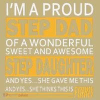 Proud Step Dad Father Day Gift For Stepdad From Stepdaughter Button thumb 1