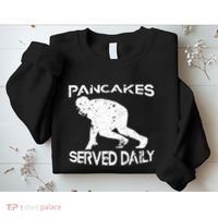 Pancakes Served Daily Funny Offensive Lineman Football Sweatshirt thumb 2