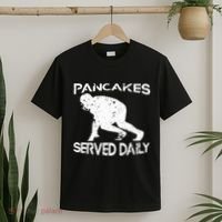 Pancakes Served Daily Funny Offensive Lineman Football T-Shirt thumb 2