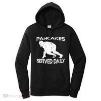 Pancakes Served Daily Funny Offensive Lineman Football Women's Hoodie thumb 0