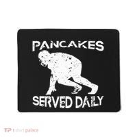 Pancakes Served Daily Funny Offensive Lineman Football Mousepad thumb 0