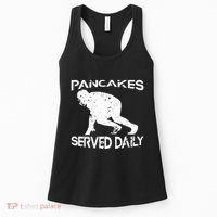 Pancakes Served Daily Funny Offensive Lineman Football Women's Tank Top thumb 0