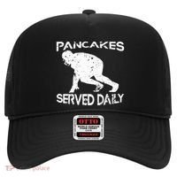 Pancakes Served Daily Funny Offensive Lineman Football Hat thumb 0