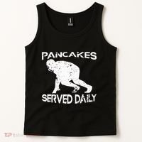 Pancakes Served Daily Funny Offensive Lineman Football Tank Top thumb 2