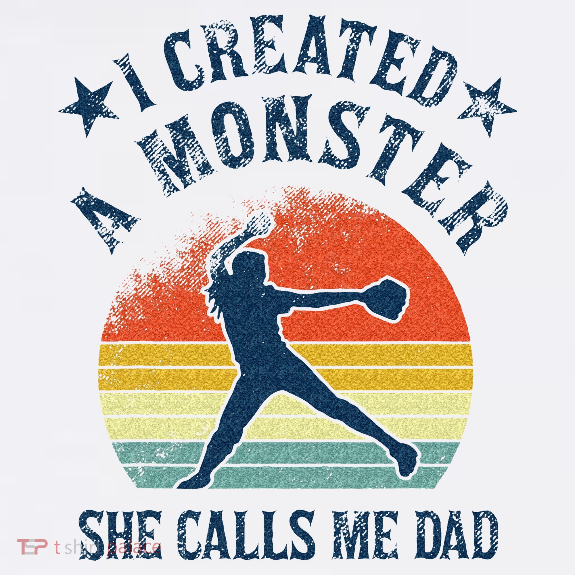 Proud Softball Dad I Created A Monster She Calls Me Dad Beanie