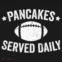Pancakes Served Daily Funny Football Offensive Lineman Women's Hoodie thumb 2