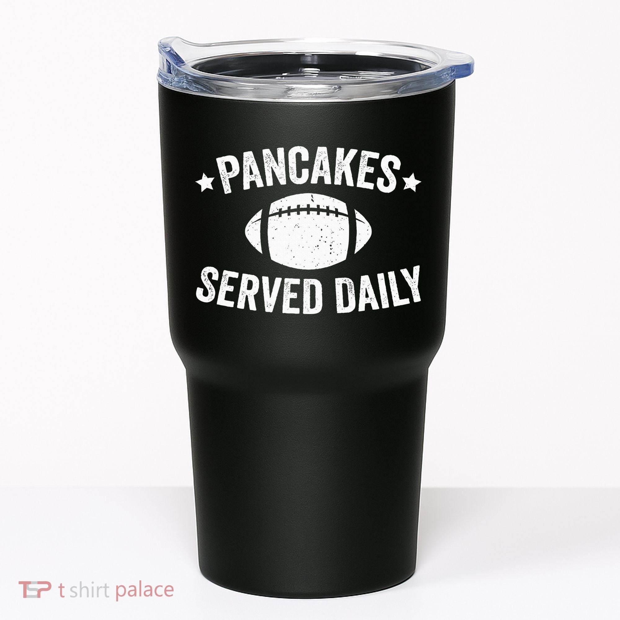 Pancakes Served Daily Funny Football Offensive Lineman Tumbler