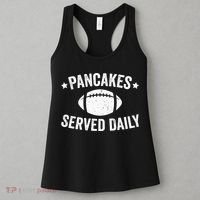 Pancakes Served Daily Funny Football Offensive Lineman Women's Tank Top thumb 3