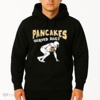Pancakes Served Daily For Offensive Lineman & Football Lover Hoodie thumb 2