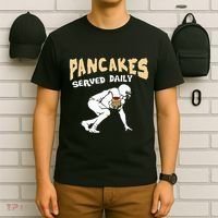 Pancakes Served Daily For Offensive Lineman & Football Lover T-Shirt thumb 6