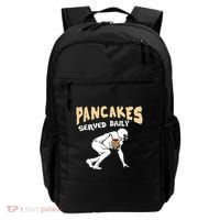 Pancakes Served Daily For Offensive Lineman & Football Lover Backpack thumb 0