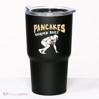 Pancakes Served Daily For Offensive Lineman & Football Lover Tumbler thumb 0