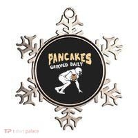Pancakes Served Daily For Offensive Lineman & Football Lover Ornament thumb 0