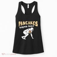 Pancakes Served Daily For Offensive Lineman & Football Lover Women's Tank Top thumb 0