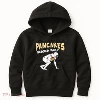 Pancakes Served Daily For Offensive Lineman & Football Lover Kids Hoodie thumb 0
