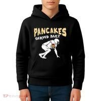 Pancakes Served Daily For Offensive Lineman & Football Lover Kids Hoodie thumb 4