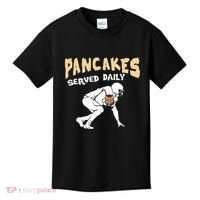 Pancakes Served Daily For Offensive Lineman & Football Lover Kids T-Shirt thumb 0
