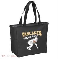 Pancakes Served Daily For Offensive Lineman & Football Lover Tote Bag thumb 2