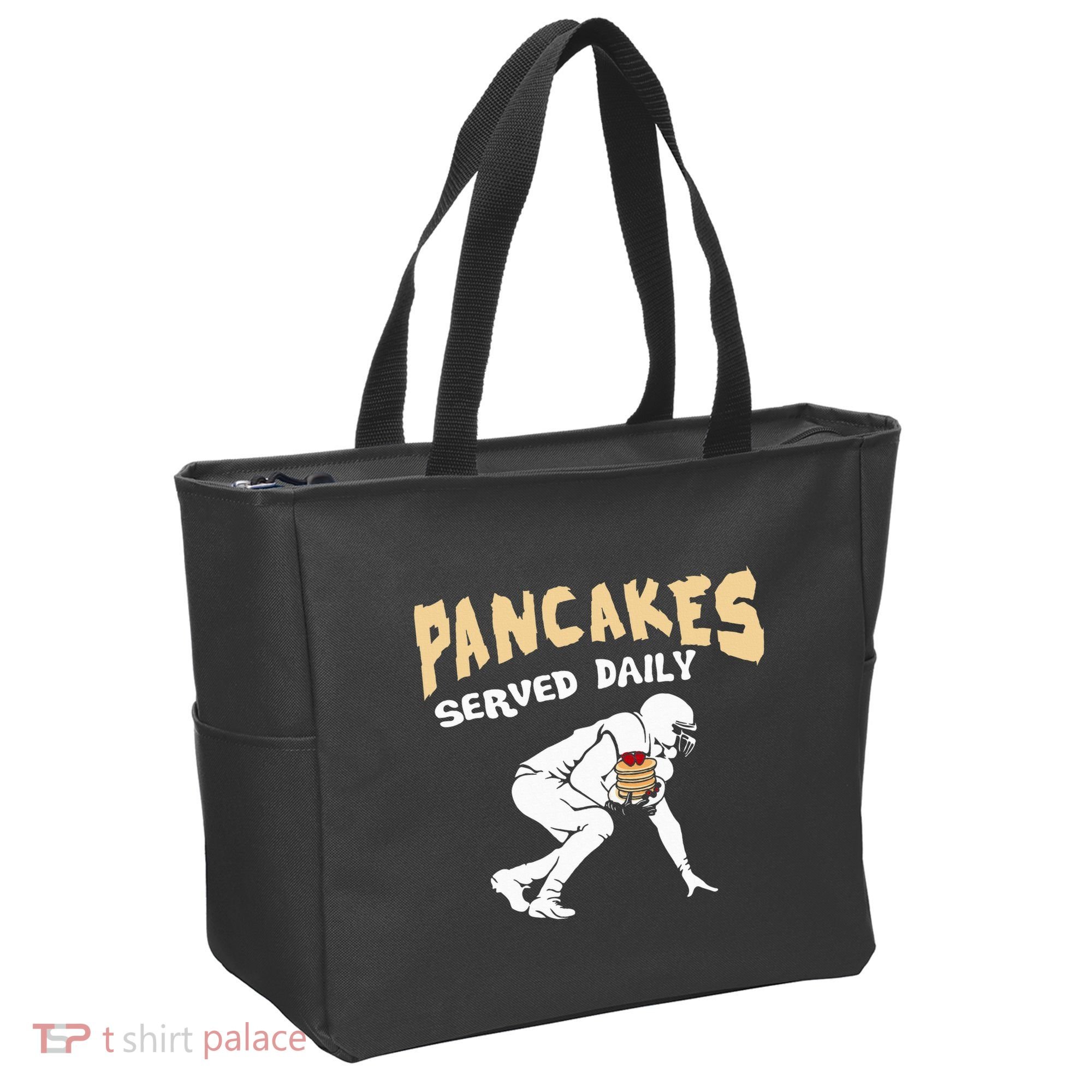 Pancakes Served Daily For Offensive Lineman & Football Lover Tote Bag