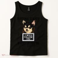 Personal Stalker Dog Chihuahua I Will Follow You Mugshot Premium Tank Top thumb 2