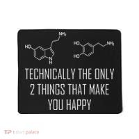 Psychology Serotonin Dopamine Chemical Formula Psychologist Mousepad thumb 0