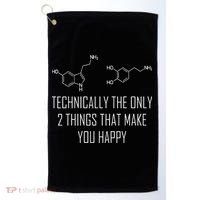 Psychology Serotonin Dopamine Chemical Formula Psychologist Golf Towel thumb 0