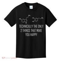 Psychology Serotonin Dopamine Chemical Formula Psychologist Kids T-Shirt thumb 0