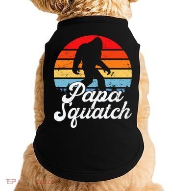 Papa Squatch Dad Bigfoot Sasquatch Plus Size Doggie Tank
